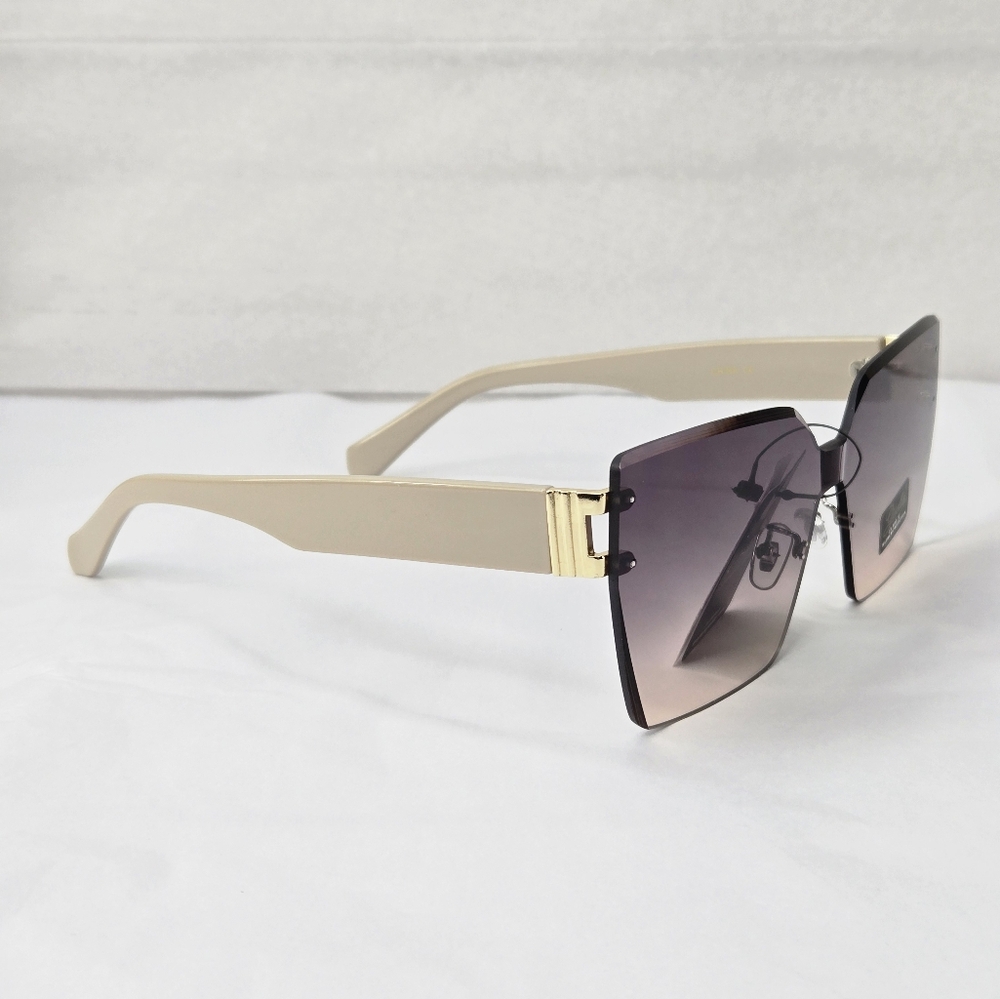 Giselle Rimless Gradient Lens Contemporary Collection Women's Sunglasses - Picture 3 of 10